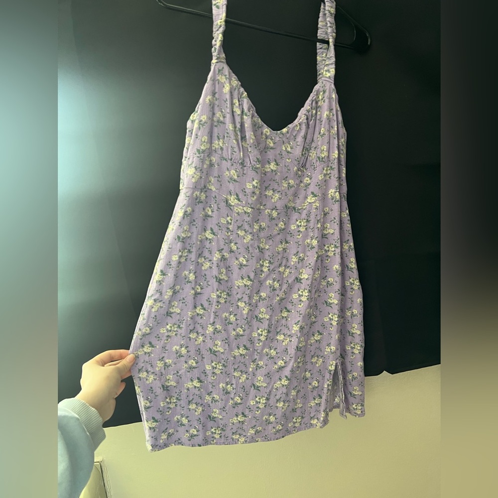 Aeropostal never worn purple floral mini dress